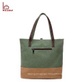 Trendy lady shoulder bag women handbag cotton canvas tote bag